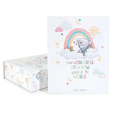 Image of Me To You Tiny Tatty Teddy Boxed Rainbow Photo Album, Blue, grey, Medium