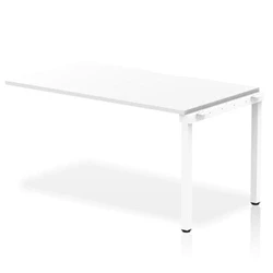 Image of Evolve Single Ext Kit White Frame Bench Desk 1400 BE311