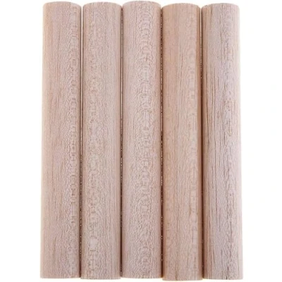 Image of 20mm Natural Blank Round Unfinished Balsa Wood Wooden Sticks Dowel Rods, for DIY &amp; Model Making (10 Pieces of 140 mm)