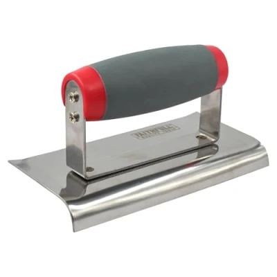 Image of Faithfull Edging Trowel Soft Grip Handle 6 x 3in FAISGTEDGESS