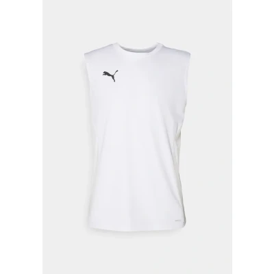 Image of Puma Teamgoal Sleeveless Top, Men&#039;s, Size: XXL, White/black/feather gray
