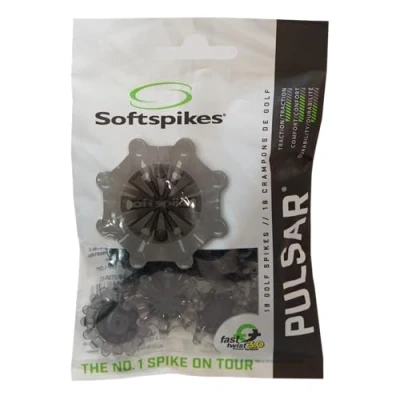 Image of SOFTSPIKES Golf Spikes Pulsar Fast Twist 3.0 Grey Spikes, Grey/ Black, Clamshell of 1 set UK