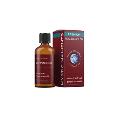 Image of Mystic Moments Cappuccino Fragrance Oil 100ml Perfect for Soaps, Candles, Bath Bombs, Burners, Diffusers and Skin &amp; Hair Care Items