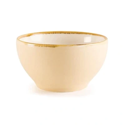Image of Olympia Kiln Bowl Sandstone 140mm 55 Rimmed Serving Dishes Kitchen 6pc