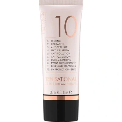 Image of Catrice Ten!sational 10 in 1 Dream Primer, Nude, Anti Ageing, Moisturising, Natural, for Dry Skin, Vegan, UVA and UVB Filter + SPF 15, Alcohol Free, Paraben Pack of (30 ml)