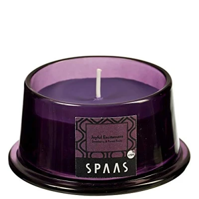 Image of Spaas Scented Candle in Low Glass, ± 15 Hours , Joyful Excitement