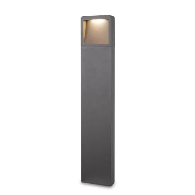 Image of LED Outdoor Lights &#039;Leya&#039; (Modern) in Black Made of Aluminium (1 Light Source,) from Lucande Garden Light, Path Bollard lamp, Pillar