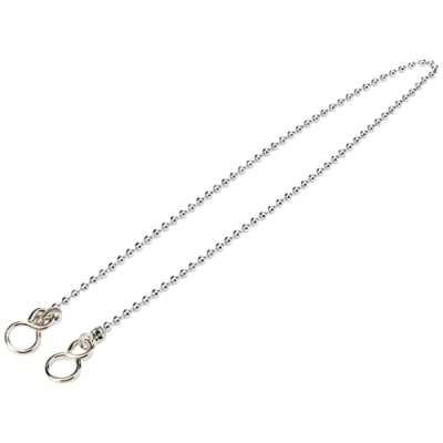 Image of Merriway BH02251 Ball Type Bath Chain with S Hook, 450mm (18 inch) Chrome Plated