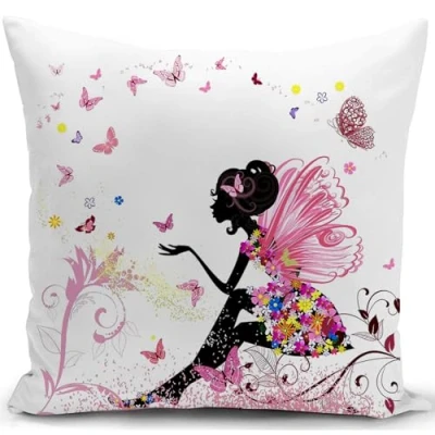 Image of HUASHUZI Cushion Cover Pink for Girlfriend Valentines Day Presents Her Wife Birthday Decorations Throw Pillow Case Decor Home Livingroom Couch Sofa 18&quot;x18&quot;(45x45cm)