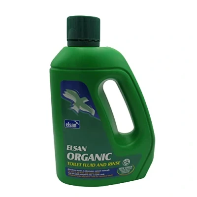 Image of Elsan Organic Toilet Fluid 2L (Eco Friendly Rinse Camping Caravan RV Motorhome Green)