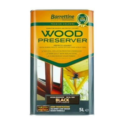 Image of Barrettine Premier Wood Preserver 5L Black