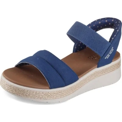 Image of Skechers Women&#039;s BOBS Sun RAY Sandal, Navy, 4 UK