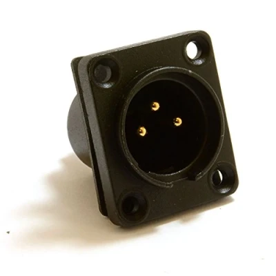 Image of kenable 3 Pin XLR Microphone Chassis Panel Mount Solder Terminal Socket &amp; Seal
