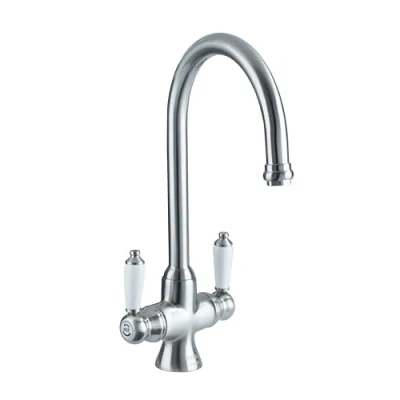 Image of Bristan RS SNK EF BN Renaissance Easyfit Sink Mixer Kitchen Tap, Brushed Nickel