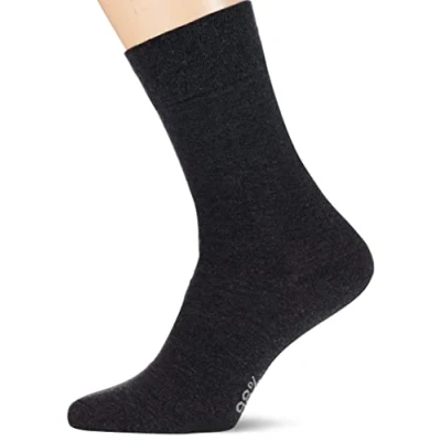 Image of Nur Der Men&#039;s Herren &quot;Cotton maxx Komfort Socke&quot;, 495569 Calf Socks, Grey (anthrazitmelange), 7