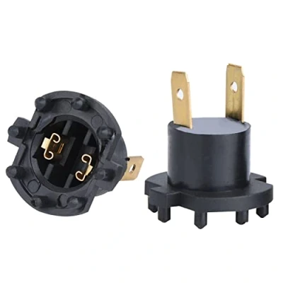 Image of Qiilu Headlight Socket Adapter, Pair of Bulb Holder for Mazda 3 5 Kawasaki Aprilia B28V510A3
