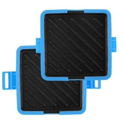 Image of Microwave Toastie Maker Breakfast Sandwich Silicone Microwaveable Cookware Non stick Detachable Plate Wrap Toast Machine Press Toaster for Bread Sandwich,Sky Blue