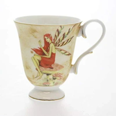 Image of Red Fairy Bone China Mug in Gift Box