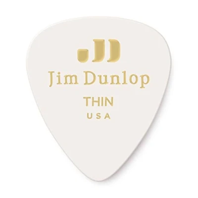 Image of Jim Dunlop 483P01TH Classic Guitar Pick Player Pack White (Pack of 12)