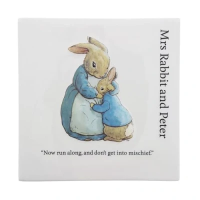 Image of Beatrix Potter Mrs Rabbit Wall Plaque