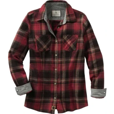 Image of Legendary Whitetails Womens Cottage Escape Flannel Shirt, Navy Army Plaid, X Small