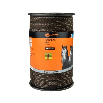 Image of Gallagher PowerLine tape 40 mm Terra 200 m Electric Fencing