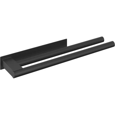 Image of Towel Rack Black 40 x 9 4 cm Stainless steel Vidaxl