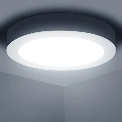 Image of Aigostar LED Ceiling Light, 18W Daylight White Lights, 6500K Kitchen Lights Ceiling, 2100LM Cool for Bedroom, Living Room, Hallway, Outside Porch and More