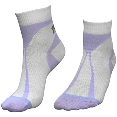 Image of 1000 Mile Lightweight Tactel Breathable Race Running Training Womens Sport Socks White/Lilac (Small / 3 5.5UK) 1 Pair