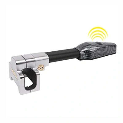 Image of Steering Wheel Lock Universal Car Anti Theft Security Alarm Closure Retractable Protection