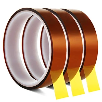 Image of SACONELL High Temperature Heat Resistant Tape, 20mmX20m Polyimide Tape Sublimation for Masking and Soldering(3 Roll)