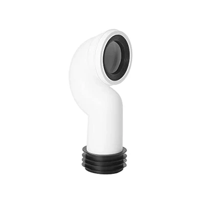 Image of Milano Bathroom Flexible Plastic Close Coupled Toilet WC Swan Neck Connector