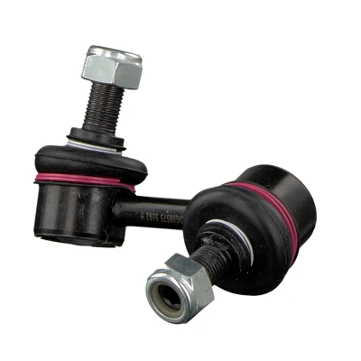 Image of 54822H1000 Anti roll bar link FEBI BILSTEIN 41668 Front Axle Left 66mm M12 x 1,25 with nuts Steel black HYUNDAI: Terracan