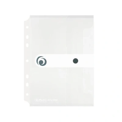 Image of Herlitz A5 Filing Paper Document Folder Transparent (Pack of 6)