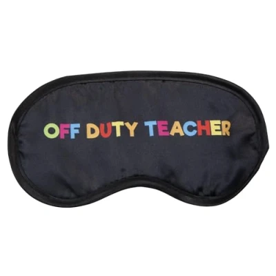Image of VFM Best Teacher Sleeping Mask Teachers Day Off School End of Year Gift Great for Educator on Special Occasions