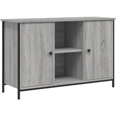 Image of vidaXL TV Cabinet Grey Sonoma 100x35x65 cm Engineered Wood