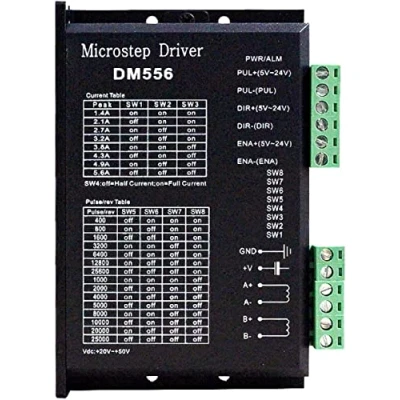 Image of TUZUK CNC Digital Stepper Driver DM556 Motor Controller 2 Phase 20 50V DC Max 5.6A 128 Subdivision for Nema 23, 24 and 34