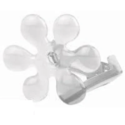 Image of d c fix Tablecloth Holder Table Cloth Clip Weight Kitchen Dining Room Living Garden Accessories Decoration Design Plastic Firm Hold Flower Crystal Clear Pack of 4