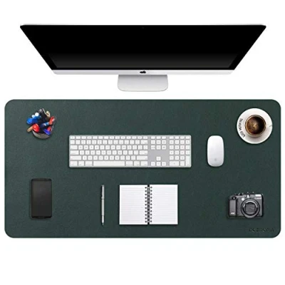 Image of DOBAOJIA Desk Pad XXXX Large 47.2&quot; X 23.6&quot;, Office Mat, Cover Laptop Mat for Desk, Extended Mouse XXXXL Keyboard and Pad, PU Leather Waterproof +Suede Non Slip