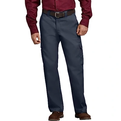Image of Dickies Men&#039;s Relaxed Straight fit Cargo Work Pant, Dark Navy V1, 30W / 30L