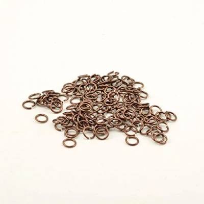 Image of Vaessen Creative Alu Deco jump rings 7,25mm x150 chocolate,