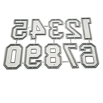 Image of Number Metal Cutting Dies Scrapbooking Album Paper Card Template Mold Decoration