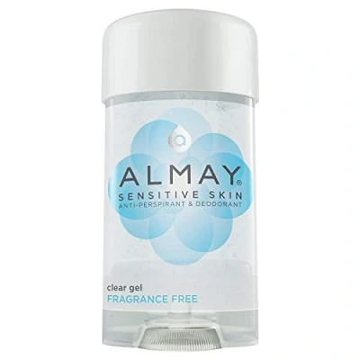 Image of Almay Sensitive Skin Clear Gel Anti Perspirant &amp; Deodorant, Fragrance Free, 2.25 Ounce