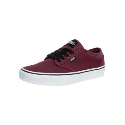 Image of Vans Men&#039;s Mn Atwood Sneaker, White Canvas Oxblood White, 13 UK
