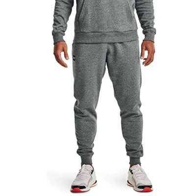 Image of Under Armour Men Rival Fleece Joggers, Comfortable and warm tight tracksuit bottoms for men, men&#039;s jogger with loose fit
