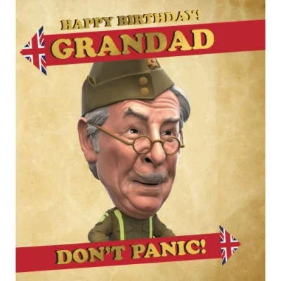 Image of Grandad Birthday Card, Card for Grandad, Dads Army Him