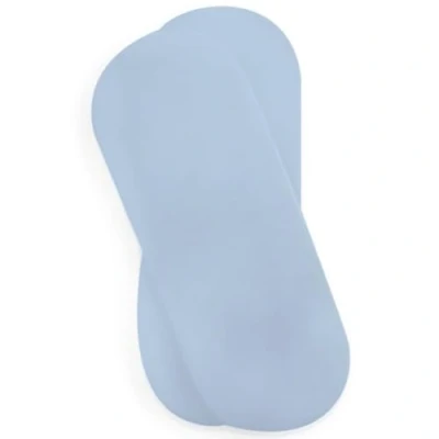 Image of Clair de Lune 2 Pack Fitted Jersey Cotton Moses Basket Sheets 74 x 30 cm (Blue)