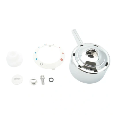 Image of Grohe Avensys control handle assembly chrome/white (47595IL0)