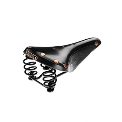 Image of Brooks England B337HA07202 Men&#039;s Flyer Leather Saddle, black