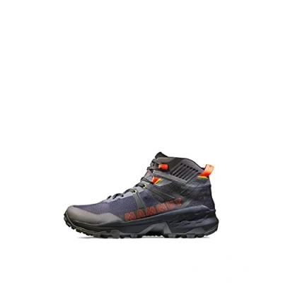 Image of Mammut Sertig MID GTX Hiking shoes, Men&#039;s, Size: 8.5, Dark titanium vibrant orange Synthetics/textile